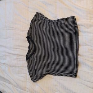 ZARA Cropped Stripe Top S Small